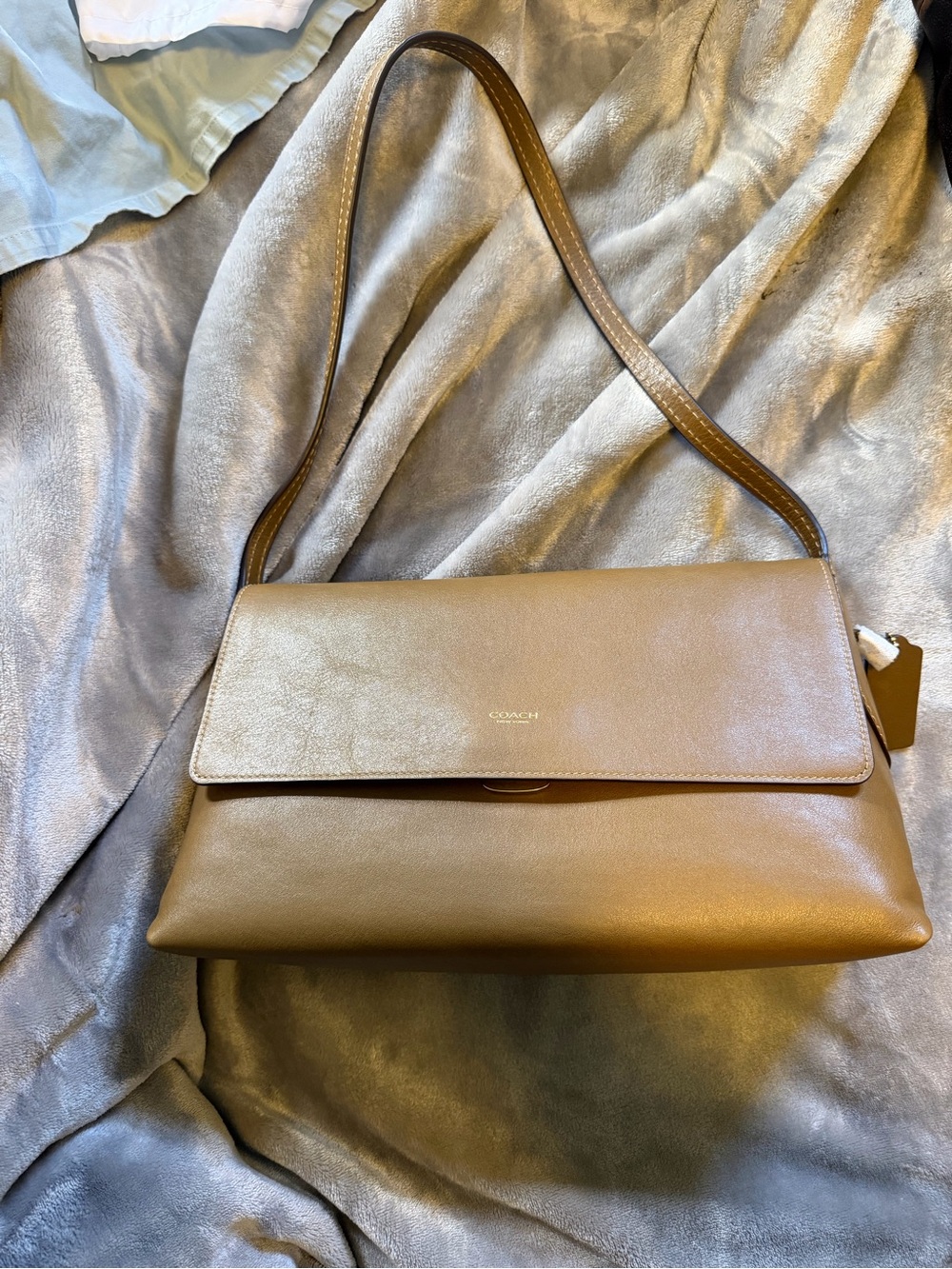 COACH Chelsea 30 Shoulder Bag in Muted Olive β NWT πΏπ€